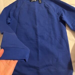 NWOT lands end uniform cobalt blue sweatshirt .